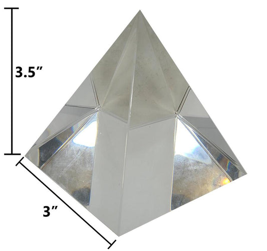Crystal Glass Pyramid 8 CM (3"x3.5")