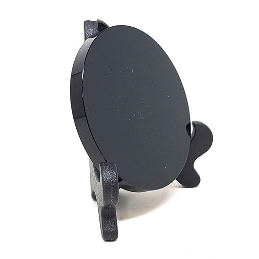 Obsidian Scyring Mirror 6cm with Stand