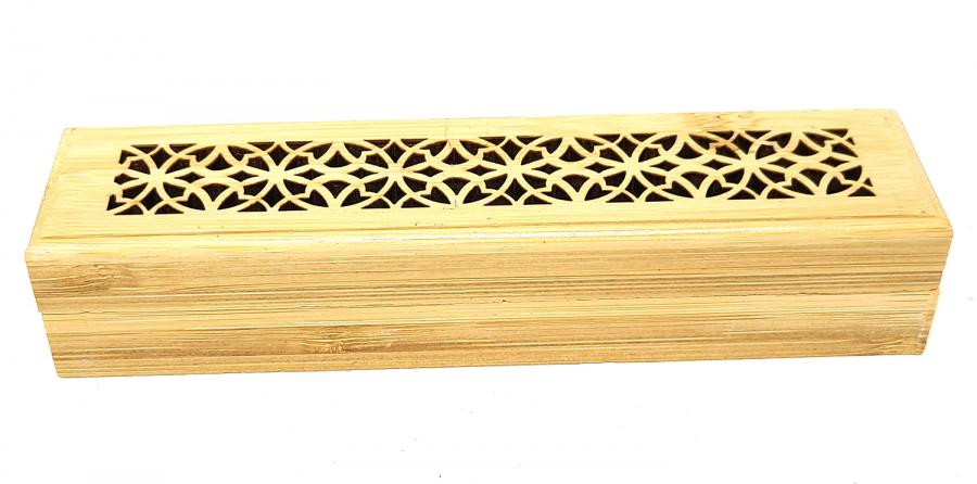 Natural Finish Wood Box Incense Burner Small Size