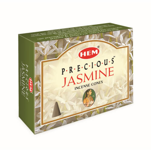 Hem Precious Jasmine Traditional Incense Cones (10)