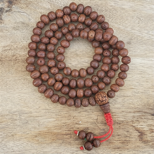 Raktu Seed Japa Natural 108 Beads Mala