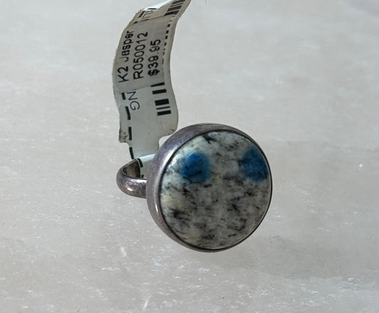 K2 Jasper Sterling Silver Ring Size 6 – unique K2 jasper stone set in sterling silver, combining elegance with natural beauty.

