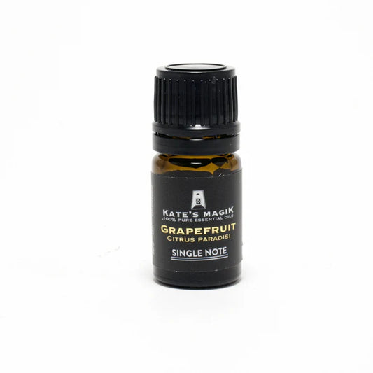 Kate's Magik Grapefruit Single Note Pure Essential Oil – bright citrus aroma for joy, energy, and uplifting natural wellness.
