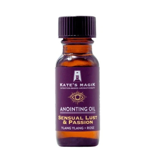 Kate’s Magik Iris & Rebirth Anointing Oil – transformative floral blend to support renewal, healing, and new beginnings.
