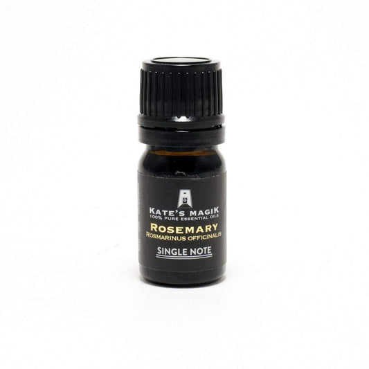 Kate's Magik Rosemary Single Note Pure Essential Oil – invigorating herbal aroma for clarity, focus, and natural energy support.
