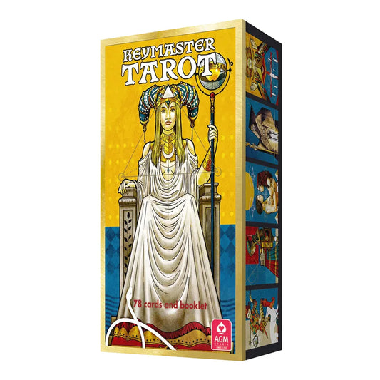 Keymaster Tarot by Lorenzo Gaggiotti – a mysterious tarot deck unlocking symbolic paths and hidden inner realms.
