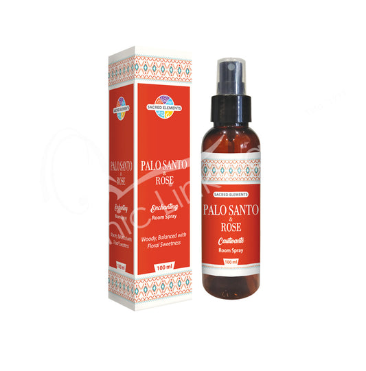 PALO SANTO & ROSE ENCHANTING 100ml 6.25″H ROOM SPRAY – HEM