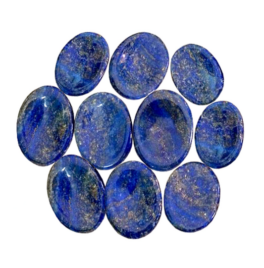 Lapis Lazuli Worry Stone Thick 1.5x1.2"