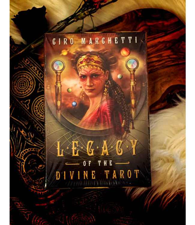 Legacy of the Divine Tarot by Ciro Marchetti – a 78-card deck featuring richly detailed, fantasy-inspired artwork and a 312-page guidebook.
