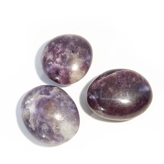 Lepidolite Palmstone Gallet - Madagascar