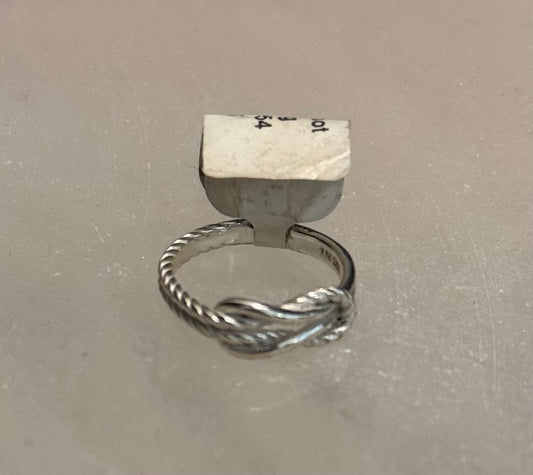 Love Knot Sterling Silver Ring size 6 – elegant silver jewelry symbolizing eternal love, connection, and unity.
