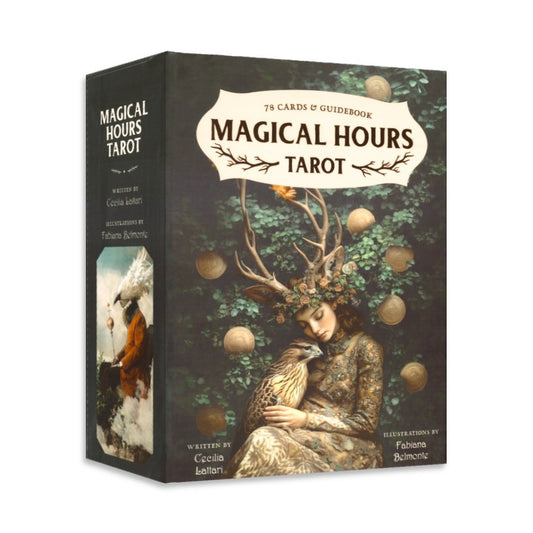 Magical Hours Tarot by Cecilia Lattari & Fabiana Belmonte – a poetic tarot deck inspired by the golden hours of dawn and dusk.

