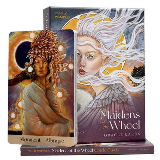 Maidens of the Wheel by Tammy Wampler – a transformative oracle deck honoring feminine cycles and empowerment.
