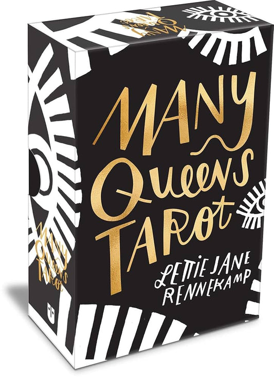 The Many Queens Tarot by Lettie Jane Rennekamp – a modern, inclusive tarot deck celebrating gender fluidity and empowerment.
