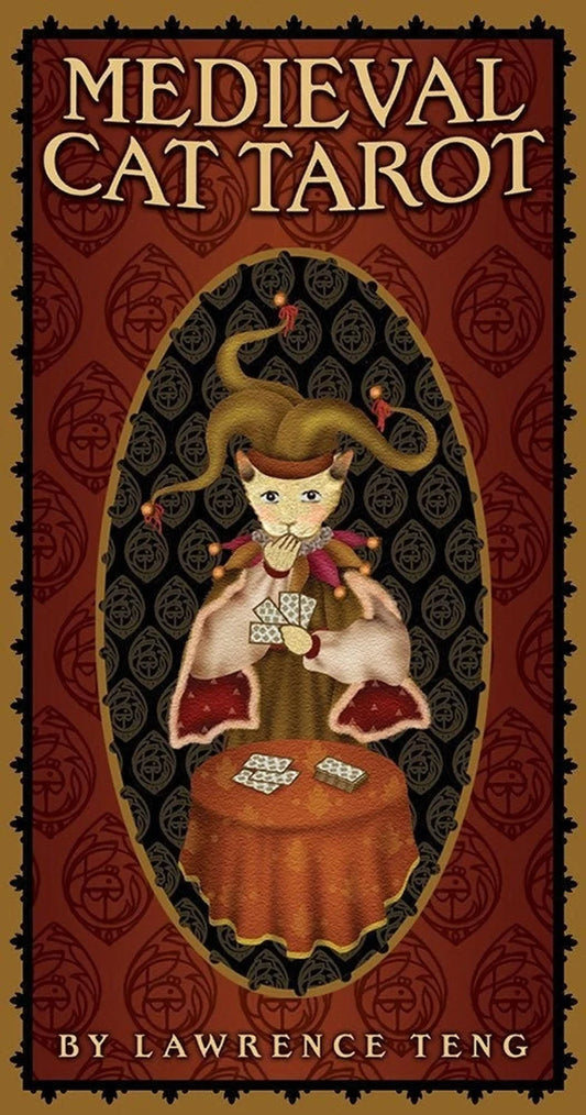 Medieval Cat Tarot by Gina Pace & Lawrence Teng – whimsical deck blending feline charm with medieval symbolism.
