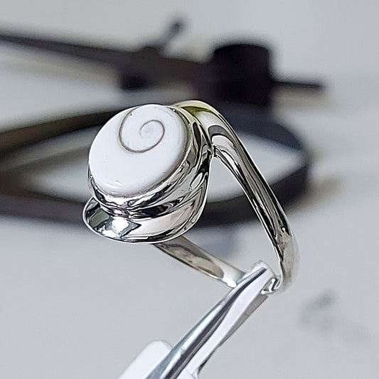 Shiva Eye Endless Life Sterling Silver Ring Size 7