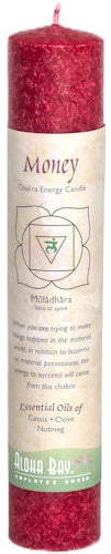 Money- Chakra Pillar Energy Scented Candle