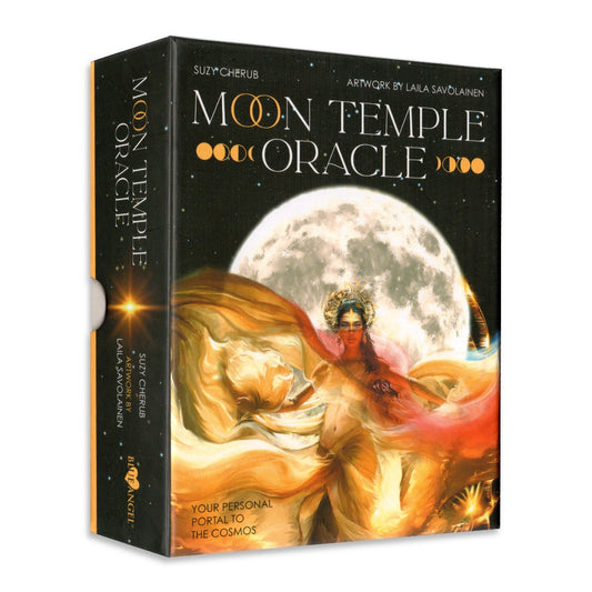 Moon Temple Oracle by Suzy Cherub – lunar wisdom and sacred feminine energy to guide intuition and spiritual cycles.
