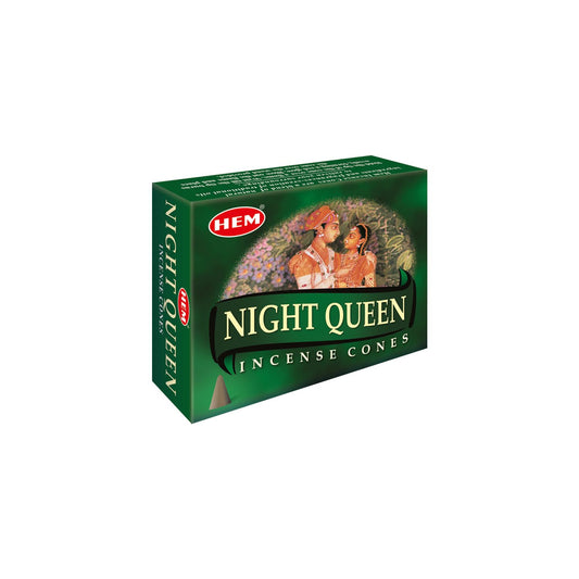 Hem Night Queen Traditional Incense Cones (10)