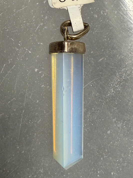 Opalite Sterling Silver Pendant – luminous crystal jewelry for clarity, emotional balance, and spiritual connection.
