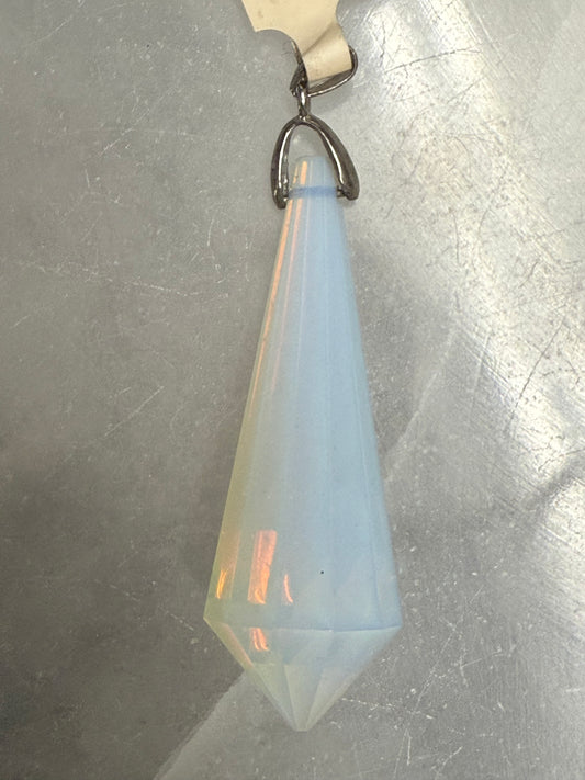Opalite Sterling Silver Pendant – elegant silver jewelry featuring opalite crystal known for soothing energy and emotional balance.