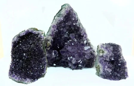 Uruguayan Amethyst Cluster Cut Base from Basalt