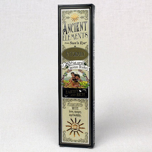 Patchouli - 20 Natural Incense Sticks - Sun's Eye