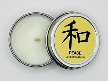 Peace Good Karma Candle 4oz – intention candle for tranquility, harmony, relaxation, and inner calm.
