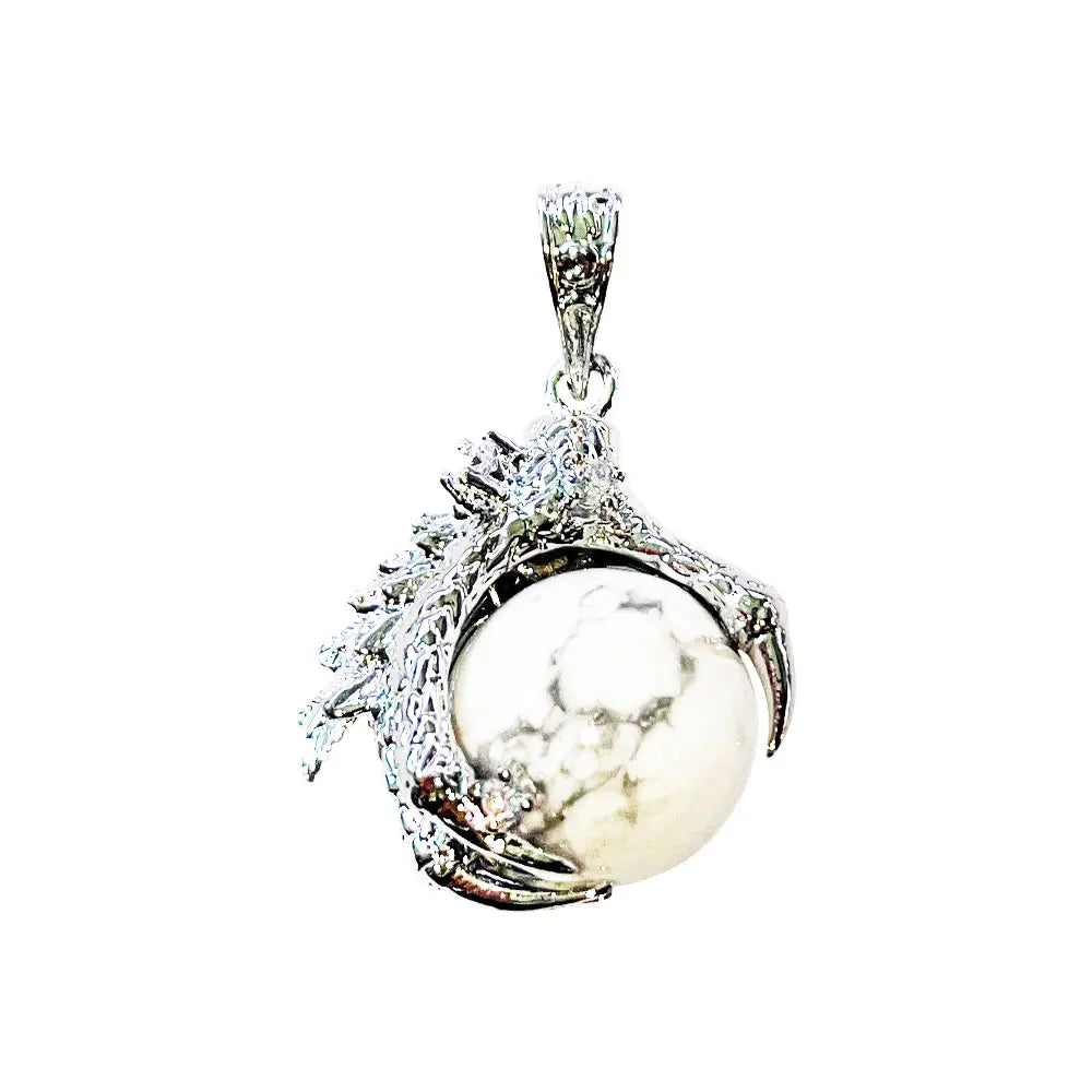 Sphere Dragon Claw / Paw Plated Pendant