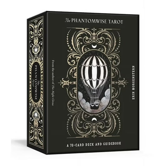 The Phantomwise Tarot by Erin Morgenstern – a 78-card tarot deck and guidebook with imaginative, dreamlike artistry.
