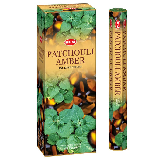 Hem Patchouli Amber Incense Sticks