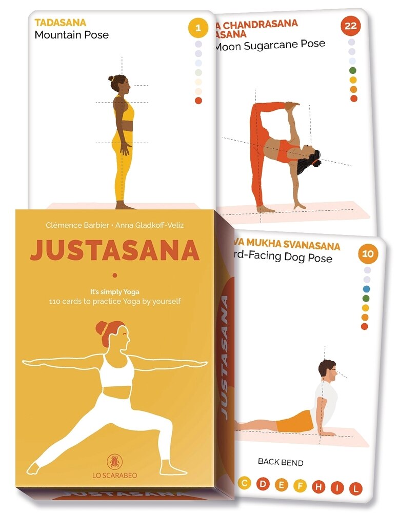 Justasana Oracle Deck by Clemence Barbier and Anna Gladkoff-Veliz