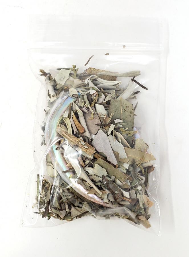 Purification Mix + Red Abalone Shell in 3x4" Ziploc