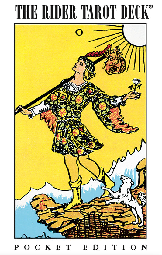 Pocket Rider-Waite Tarot Deck by Arthur Edward Waite – a portable edition of the timeless tarot deck, perfect for travel readings.
