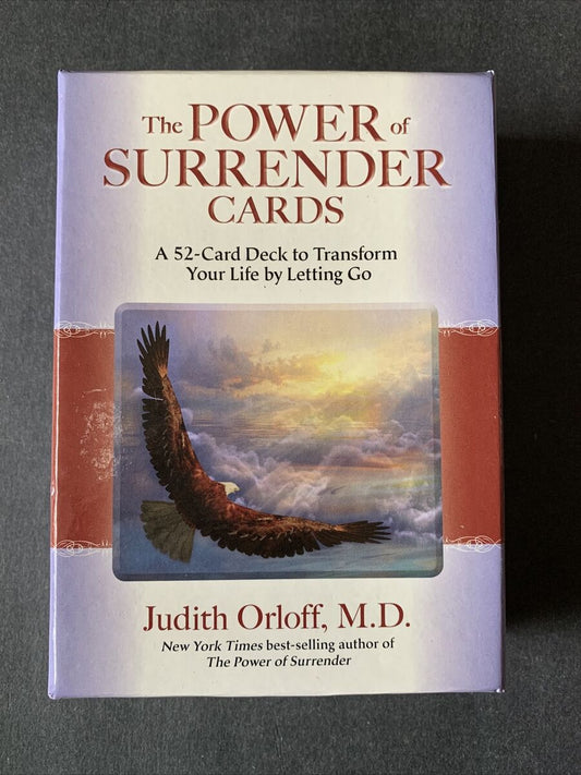 The Power of Surrender Cards by Dr. Judith Orloff – a 44‑card deck guiding emotional release, trust, and spiritual alignment.
