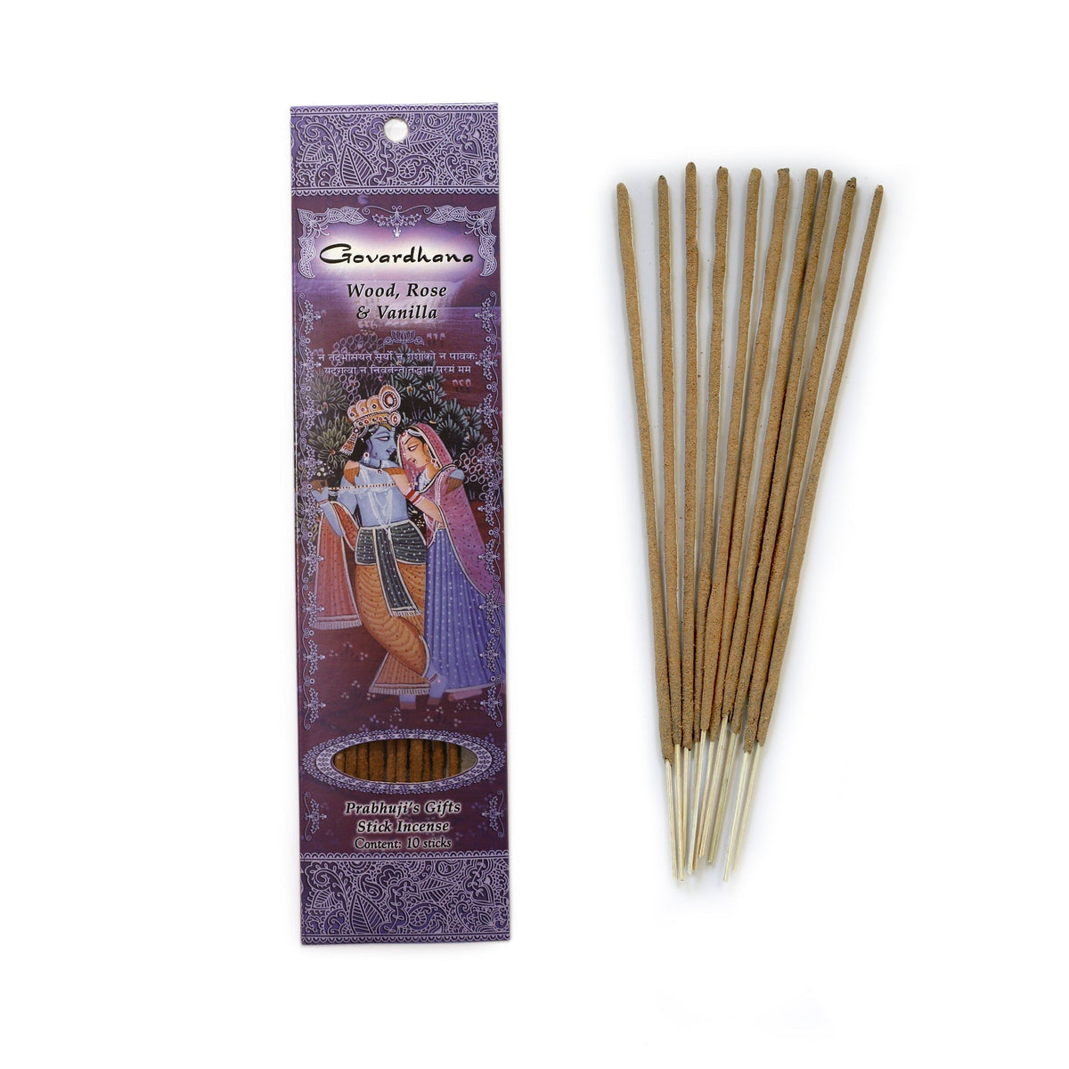 Prabhuji's Gifts Govardhana Sticks official incense sticks packaging