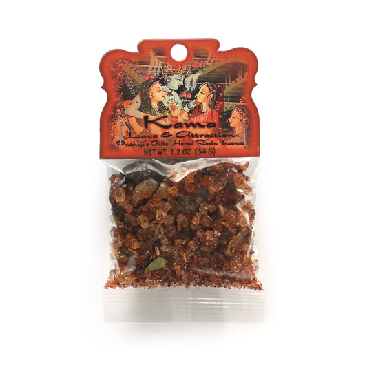 Prabhuji's Gifts Kama Herbal Resin 34g — official manufacturer packaging