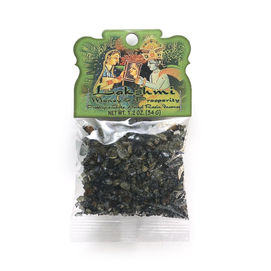 Prabhuji's Gifts Lakshmi Herbal Resin 34g, 34g (1.2 oz) herbal resin incense bag