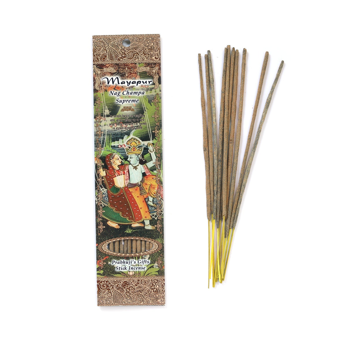 Prabhuji's Gifts Mayapur Sticks official incense sticks packaging