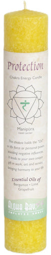 Protection- Chakra Pillar Energy Scented Candle