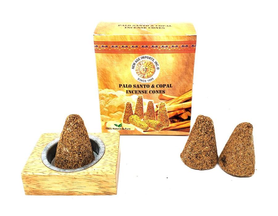 Palo Santo & Peruvian Copal Mix Cones ( 6 cones + Wood Burner)