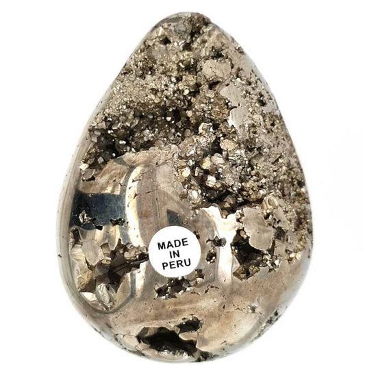 Pyrite Druzy Egg - Peru