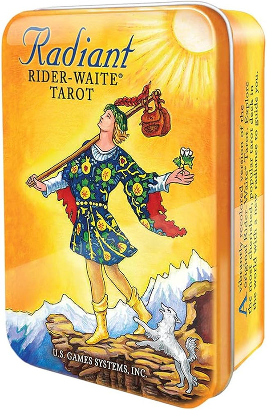 Radiant Rider-Waite Tarot Deck by Pamela Colman Smith – a vibrant, recolored edition of the classic tarot deck with enhanced shading and symbolism.
