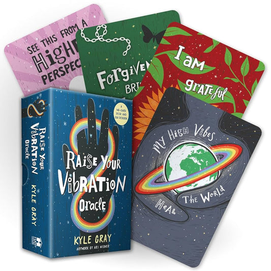 Raise Your Vibration Oracle by Kyle Gray – a 44‑card deck to uplift energy, trust intuition, and amplify positivity.
