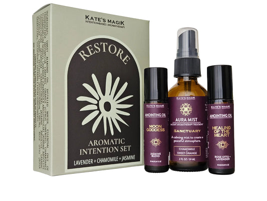 Restore - Intention Based Aromatic Intention Oil Set - Kates Magik
