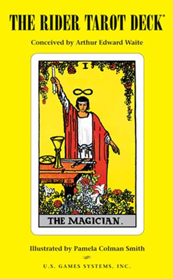 Rider-Waite Tarot Premier Edition by Pamela Colman Smith – a complete 78-card tarot set featuring iconic artwork and a guidebook.
