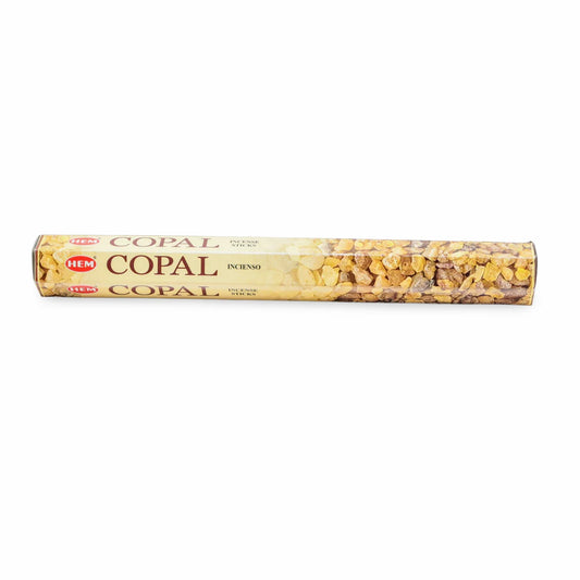 HEM Copal Incense Sticks – sacred resin fragrance traditionally used for cleansing and spiritual ceremonies.
