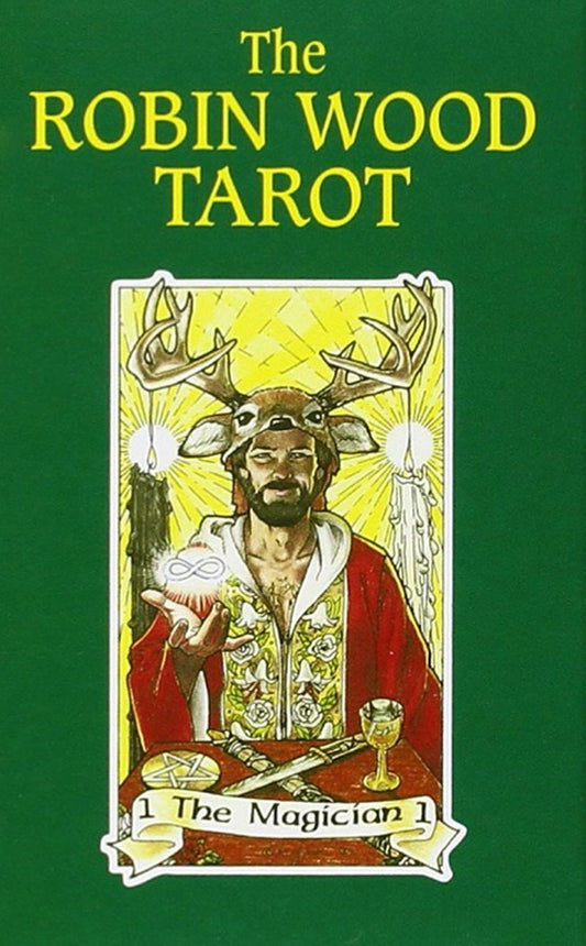 Robin Wood Tarot by Robin Wood – vibrant Celtic-inspired tarot deck featuring detailed pen-and-ink illustrations with Prismacolor pencil coloring.
