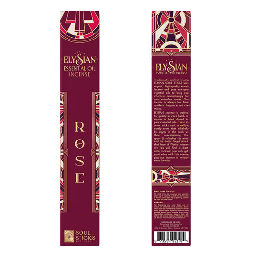 Elysian Rose Essential Oil Incense Sticks
