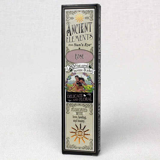 Rose - 20 Natural Incense Sticks - Sun's Eye